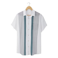 
              Vintage Bowling Shirts Mens 1950s Retro Short Sleeve Button Down Shirts Casual Regular Fit Summer Hawaiian Beach Tops
            