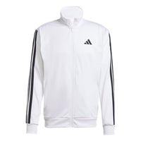 
              adidas Men's 3-Stripes Tricot Regular Sportswear Track Top, White, Medium
            