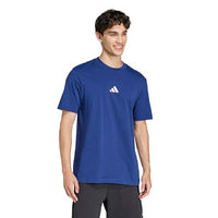 
              Adidas Men's Essentials Small Logo Sportswear T-Shirt, Dark Blue/White, Medium
            