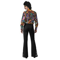 
              BONGZUO 70s Outfits for Men 6 Pcs Disco Costume with Bell Bottom Pants(Z3737STBK,XL)
            