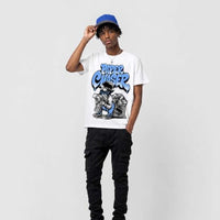 
              DopeSkill Graphic Tee Black University Blue 5s Streetwear Crewneck Unisex Hypebeast T-Shirt Cool Sneaker Colour Matching Shirt Hustle Kid (Black - S)
            