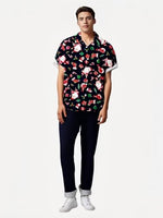 
              Gwnnb Christmas Bowling Shirts for Men Short Sleeve Regular Fit Retro Casual Button Down Holiday Hawaiian Shirts
            