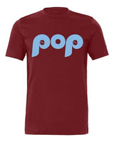 
              Pop Dad Baseball T-Shirt, Men's Baseball Spring Training Shirt, Retro "Pop" Dad T-Shirt, Christmas T-Shirt, Fathers Day Gift, Fun Gift for Grandpa or Husband (Cardinal / Baby Blue Print, Adult Unisex Shirt / XL)
            