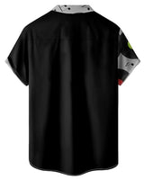 
              Bowling Shirts for Men Vintage Music Disc Print Short Sleeve Casual Button Down Vacation Shirts
            