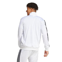 
              adidas Men's 3-Stripes Tricot Regular Sportswear Track Top, White, Medium
            