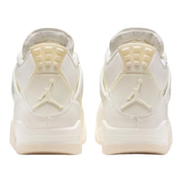 
              NIKE Air Jordan 4 Retro Womens-Size 8.5, Sail/Metallic Gold-black
            