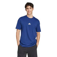 
              Adidas Men's Essentials Small Logo Sportswear T-Shirt, Dark Blue/White, Medium
            