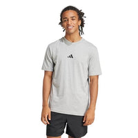 
              Adidas Men's Essentials Small Logo Sportswear T-Shirt, Medium Grey Heather/Black, Medium
            