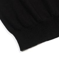 
              OXKNIT Men's Knit Short Sleeve Shirts Button Down Vintage Embroidery Bird and Flower Pattern Black Polo Shirt Knitwear
            