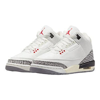 
              Nike Air Jordan 3 Retro White Cement Reimaged Grade School Summit White/Fire Red-Black DM0967-100 7Y, 7 Big Kid
            