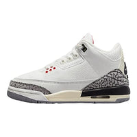 
              Nike Air Jordan 3 Retro White Cement Reimaged Grade School Summit White/Fire Red-Black DM0967-100 7Y, 7 Big Kid
            