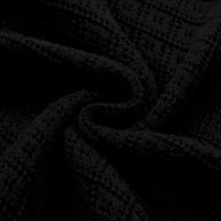 
              OXKNIT Men's Knit Short Sleeve Shirts Vintage Embroidery Rose Pattern Knitted Polo Shirt Black V-Neck Mesh Cotton Polo
            