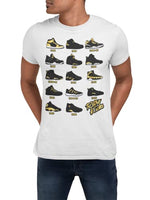 
              Shirt to Match Gold Black Jordan Retro 1 2 3 4 5 6 7 8 9 10 11 12 13 Sneakers, Men's Tee to Match Jordans
            