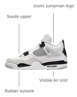 
              Nike Jordan Mens Air 4 Retro DH6927 111 Military Black - Size 8
            