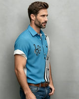 
              Gwnnb Bowling Shirts for Men Music Note Print Short Sleeve Casual Button Down Beach Retro Shirts
            