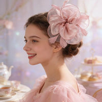 
              DRESHOW Fascinators Hat Tea Party Headwear Ribbons Feathers on a Headband and a Clip for Women
            