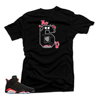 
              SNELOS Shirt to Match Jordan (Jordan Retro 6 Black Infrared The 6's Shirt (Black), L)
            