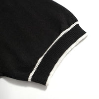 
              OXKNIT Mens Polo Shirts Short Sleeve Casual Knit Polo Shirt Vintage Golf T Shirts Tops with Black Stripe
            