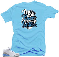 
              Jordan 3 UNC Cement Sneaker Shirt to Match - (Sick J's) Blue | X-Large
            