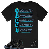 
              Shirt to Match 11 Gamma/Black, Gamma Shoe Coordinating Graphic Tee, Best Gift, Mens Clothing, Unisex Tops (US, Alpha, Large, Regular, Regular, Black)
            