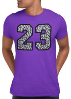
              Shirt to Match Retro - 23 Elephant Print Men's Graphic T Shirt, 23 Elephant Print Graphic Tee to Match -s Purple
            