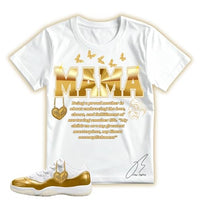 
              Shirt to Match 11 Mother's Day/Gold, Shoe Coordinating Graphic Tee, Best Gift, Mens Clothing, Unisex Tops (US, Alpha, X-Large, Regular, Regular, White)
            