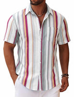 
              COOFANDY Men's Hawaiian Shirt Short Sleeve Floral Button Down Shirts Tropical Holiday Beach Shirts Untucked
            