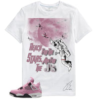 
              Shirt To Match AJ 4's Orchid Neutral/Pink, Stars Unisex Sneaker Graphic Tee,Best Gift,Birthday,Christmas (White, X-Large)
            