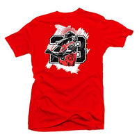 
              SNELOS Shoe Coordinating Graphic T Shirt for Men Breathable Cotton Streetwear Tee Casual Style - (Goat Shirt) Red | Small
            