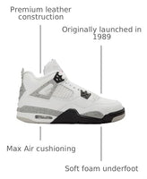 
              Air Jordan 4 Retro GS 'White Cement'
            