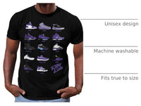 
              Shirt to Match Jordan Purple Retro Jordan Sneakers 1 2 3 4 5 6 7 8 9 10 11 12 13, Tee to Match Jordans
            