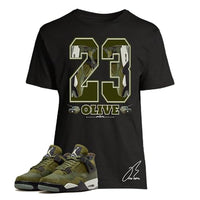 
              Shirt To Match Jordan Retro 4 Craft Medium Olive Green,23 Unisex Sneaker Graphic Tee,Best Gift,Christmas (XXL, Black)
            
