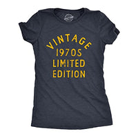 
              Womens Vintage 1970s Limited Edition T Shirt Funny Cool 1970 Theme Classic Tee for Ladies Funny T Shirts Cool Vintage Top Women's Novelty Tees Navy XL
            
