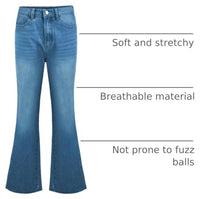 
              Men's Vintage Jeans Bell Bottom Pants Retro 70s 60s Outfits Flared Jeans Comfortable Stretch Fit for Disco Party
            