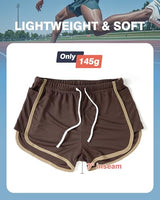 
              AIMPACT Men's Mesh Shorts 3" Vintage Gym Running with Pockets BrownXL
            
