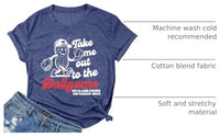 
              ALLTB Baseball Shirts Women Funny Baseball Mom Shirt Ballgame Graphic Tshirt Game Day Fan Tee Casual Short Sleeve Top Blue
            