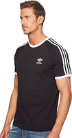 
              adidas Originals mens 3-Stripes Tee Black/Black Large
            