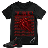 
              Shirt to Match 12 Bloodline Red, Shoe Coordinating Graphic Tee, Best Gift, Mens Clothing, Unisex Tops (US, Alpha, Medium, Regular, Regular, Black)
            