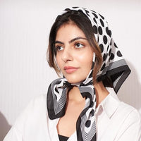 
              Women Lightweight Hair Bandanas -Silk Feeling Neck-Head-Hair Scarf Headband
            