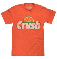 
              Tee Luv Men's Faded Orange Crush Shirt - Retro Crush Soda Logo T-Shirt, Orange Heather, L
            