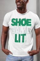 
              Jordan 2 Retro Lucky Green Shirt to Match Green/White Shoes, Men's Tee to Match Jordan 2 Lucky Green
            