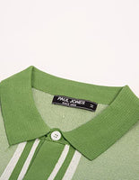 
              Mens Vintage Polo Shirts Short Sleeve Collared Button Rockabilly Shirts Green M
            