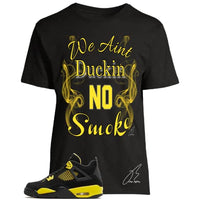 
              Shirt To Match Jordan Retro 4 Lightning Yellow,Duckin No Smoke Unisex Graphic Tee,Shoe Coordinating,Best Gift (XL)
            