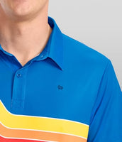 
              Tipsy Elves Men's Golf Polo Shirt - Moisture Wicking, Stretch Fabric, Athletic Fit - Navy Retro Range Performance Polo - Large
            