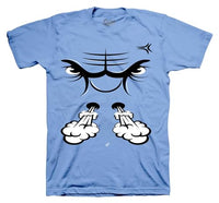 
              Sneaker Tees to Match Retro 11 Legend Blue Sneakers Columbias - Raging Face Shirt (US, Alpha, Medium, Regular, Regular, University Blue)
            