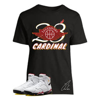 
              Shirt To Match Jordan Retro 7 Cardinal,23 Wing Unisex Graphic Tee,Shoe Coordinating,Gift (XL, Black)
            