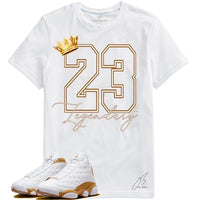 
              Shirt to Match Retro 13 Wheat/White,23 Unisex Sneaker Graphic Tee,Best Gift, (XXXL, White)
            