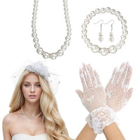 
              Heliltd 5Pcs Fascinators for Women Tea Party Fascinator Hat for Women Veil Tea Party Hats and Gloves Set
            