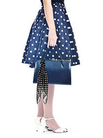 
              Boao 1 Pcs Polka Dot Scarf 1950s Chiffon Scarf Retro Hair Tie Sheer Square Neck Head Vintage Neckerchief for Women (Black with White Dots)
            