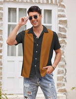 
              COOFANDY Men's Retro 50s Bowling Shirts Casual Button Down Short Sleeve Hawaiian Shirts
            